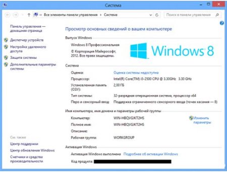 Активация Windows 7, Windows 8